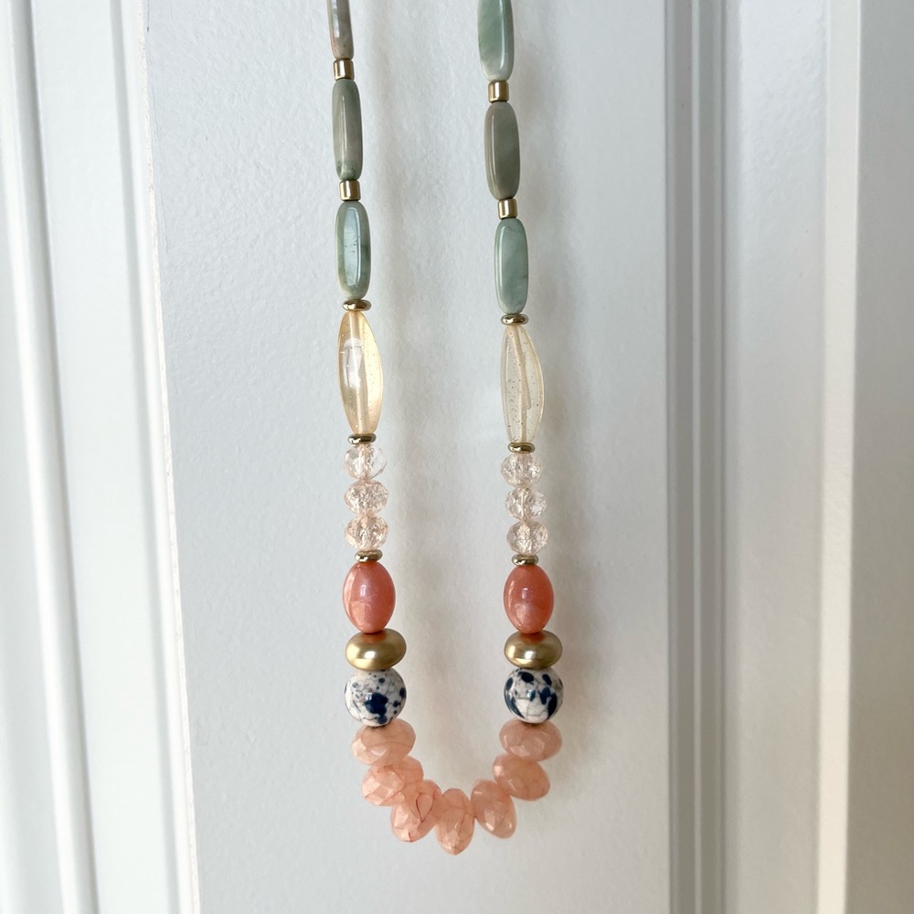 LOFT (Outlet) Long Multi Stone Necklace